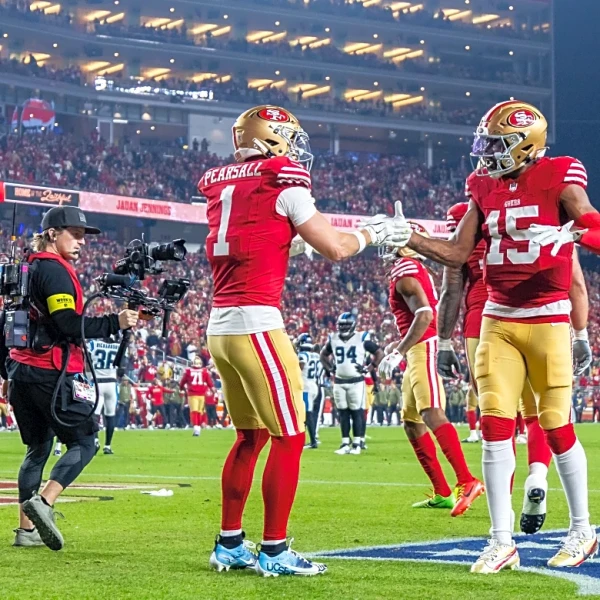 Brock Purdy, Ricky Pearsall, Jauan Jennings, and the passing game thrive in Week 15