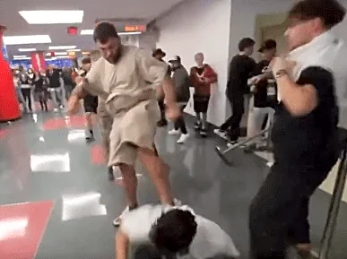 Watch Andrei Arlovski brawl with Jack Doherty’s crew at Jake Paul vs. Anthony Joshua