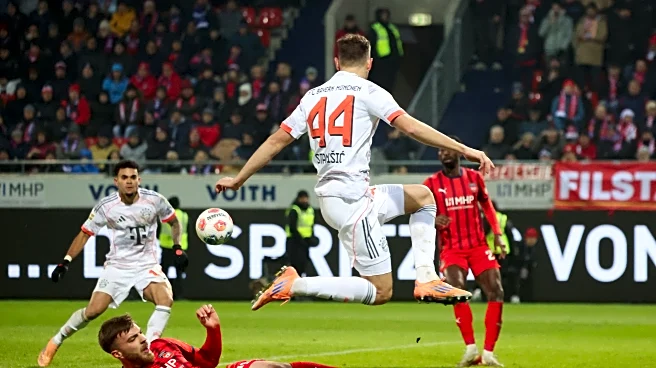 Bayern Munich’s Josip Stanišić explains his goal against Heidenheim