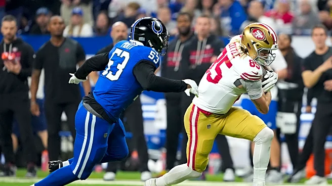 George Kittle believes the Colts hip-drop tackled him and that’s how he got injured