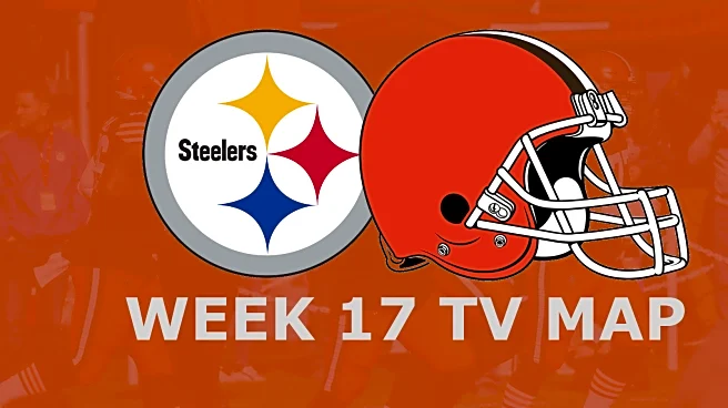 Cleveland Browns vs. Pittsburgh Steelers: Week 17 TV Map