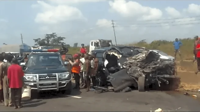 Report: Driver of Anthony Joshua car crash ‘being hunted’ for fleeing fatal scene