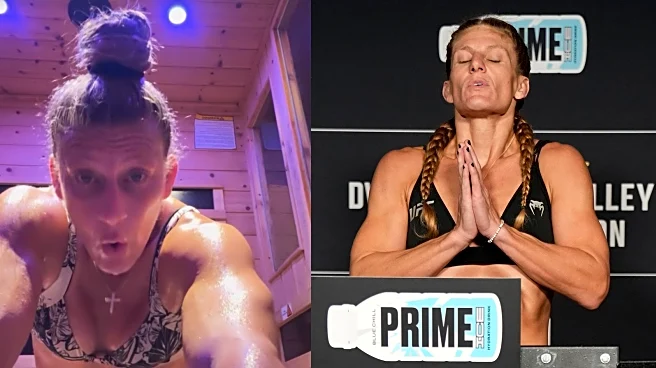 Video: Kayla Harrison stuck in the sauna looking drained and miserable weeks before UFC 324