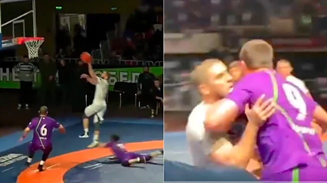 Watch UFC champ Islam Makhachev drain buckets, take down opponents in Wrestball tournament