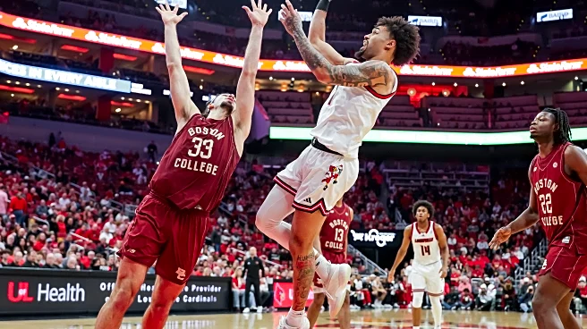Shorthanded Louisville pulls away late for 75-62 win over Boston College