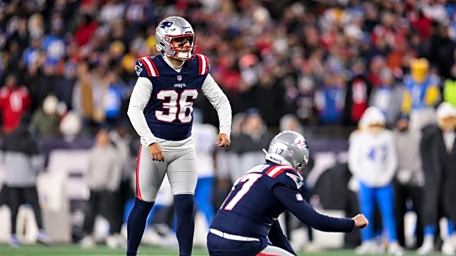 Rookie kicker Andy Borregales delivers for Patriots in playoff debut