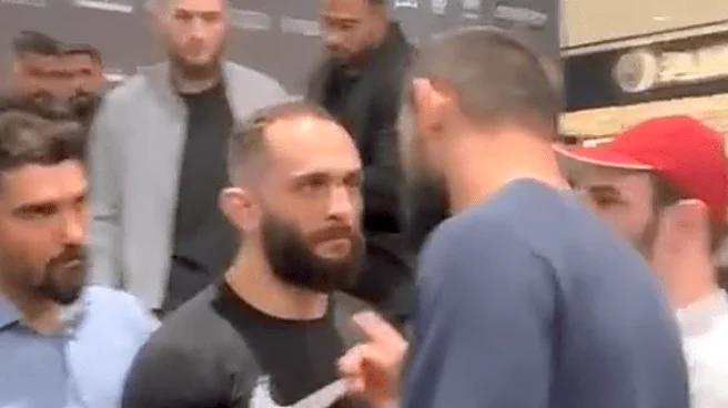 Khamzat to the rescue! Watch UFC champ shut down feisty troublemaker with dad-talk lecture of doom (Video)