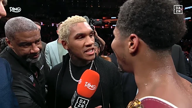 ‘We can do it next’: Shakur Stevenson and Conor Benn face off after Teofimo fight