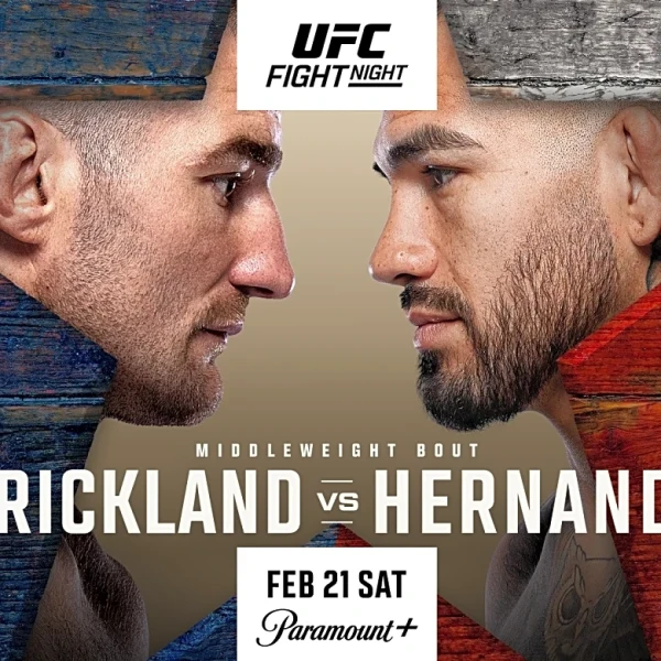 Civil War? UFC Houston poster pits Strickland vs. Hernandez in lone star state for Feb. 21 headliner
