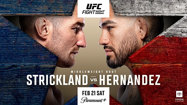 Civil War? UFC Houston poster pits Strickland vs. Hernandez in lone star state for Feb. 21 headliner