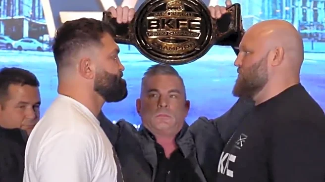 Face off! Ben Rothwell stares down Andrei Arlovski ahead of Knucklemania 6 title fight