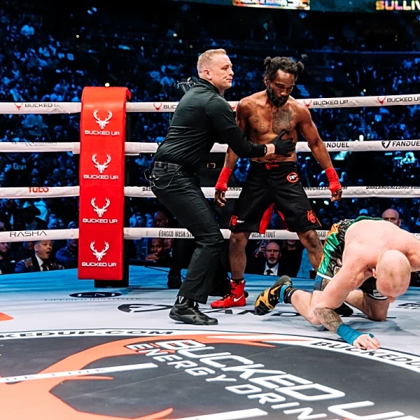 BKFC KnuckleMania 6 video: 46-year-old Charles Bennett sends Pat Sullivan through the ropes for shocking knockout