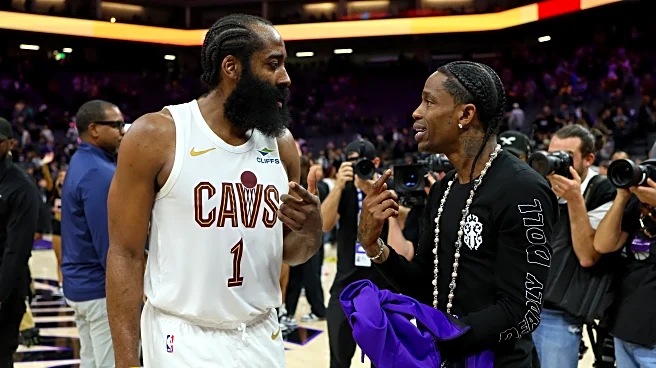 Travis Scott crashes new Cavalier James Harden’s postgame interview