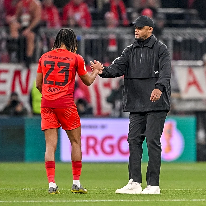 Vincent Kompany justifies Sacha Boey’s loan through Bayern Munich’s depth at full back, wishes him all the best