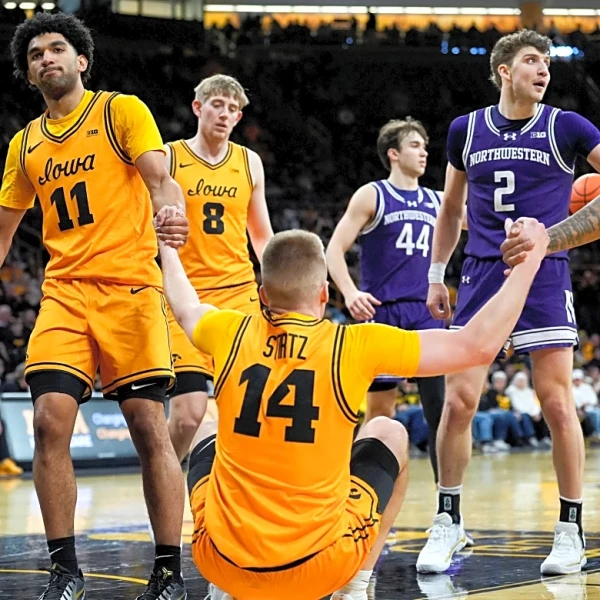 Three takeaways from Northwestern’s 76-70 loss to Iowa