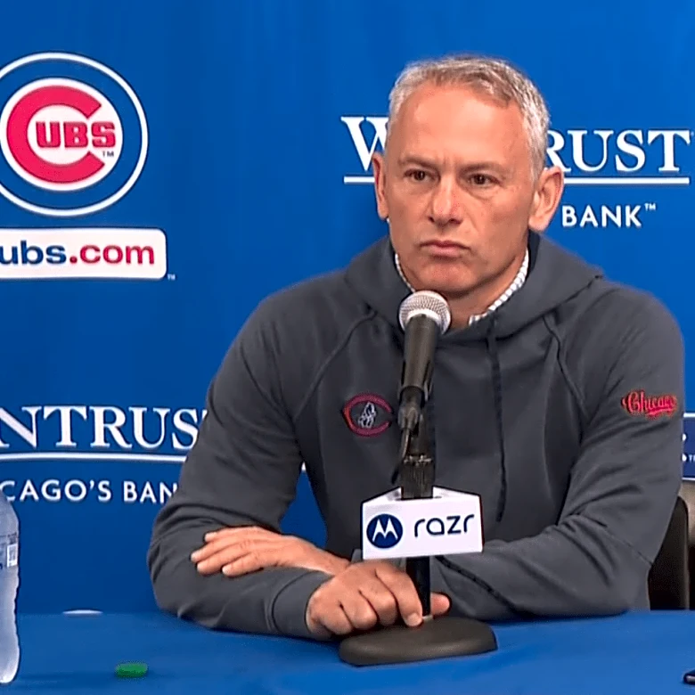 Jed Hoyer and Carter Hawkins meet the media on pitcher/catcher report day