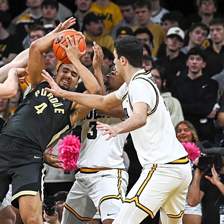 Hawks lose to Purdue, 78-57