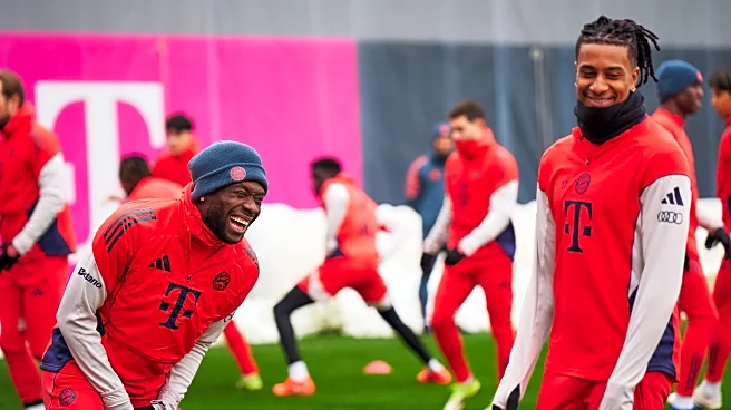 Bayern Munich’s players and coach thank club staff for clearing snow off training ground