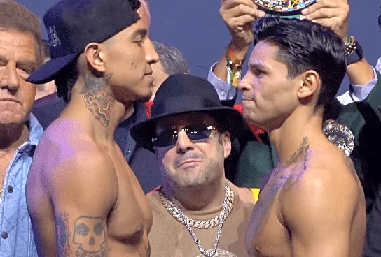 Ryan Garcia has tense final staredown with Mario Barrios, vows to ‘light lightning’