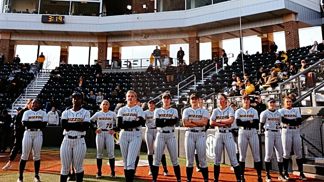 Uneven performance sums up home opening double header for Mizzou Softball