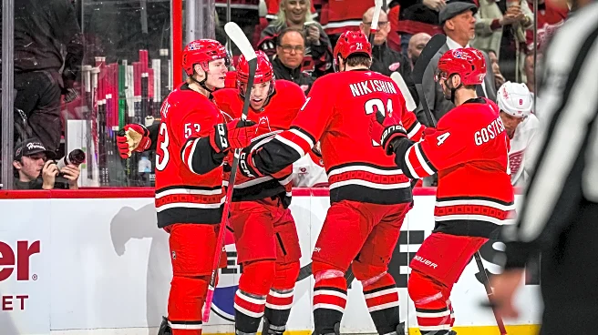 Hurricanes rout Red Wings 5-2 for fifth straight win