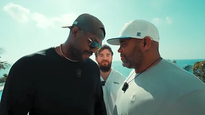 Video! ‘Fat’ Jon Jones shares INTENSE staredown with Daniel Cormier on Russian TUF: ‘I’d drown him in that pool’