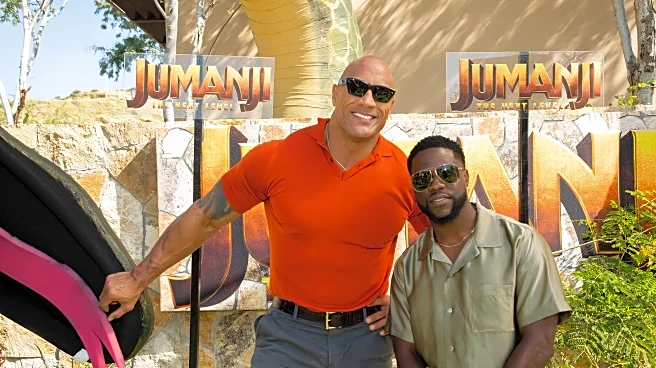 The Rock and Kevin Hart poke fun at each other on the set of Jumanji