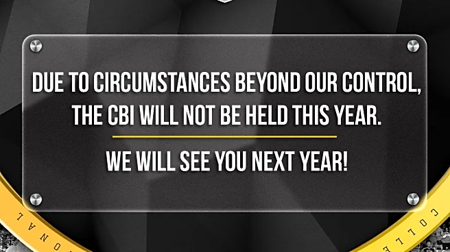 Heartbreaking: CBI won’t be held this year