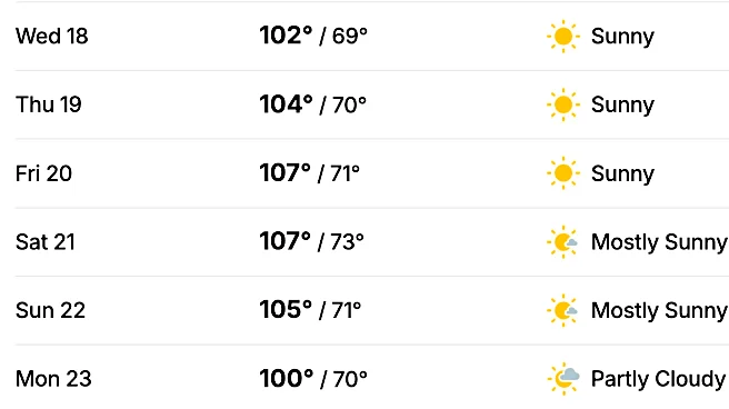 The Cubs have changed the time of a Spring Training game due to the Arizona heat