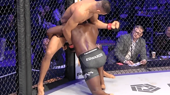 PFL Madrid results: Costello van Steenis uses brutal elbows for knockout win over Fabian Edwards to retain title