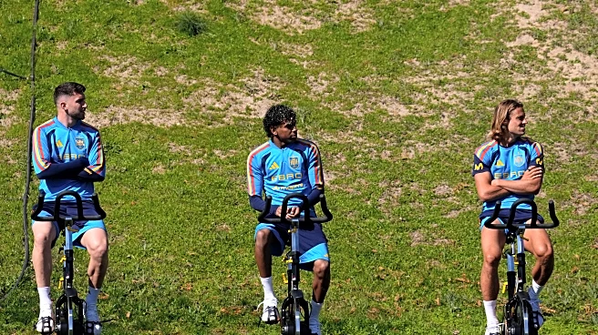 Barcelona Lamine Yamal takes it easy after linking up with Spain squad