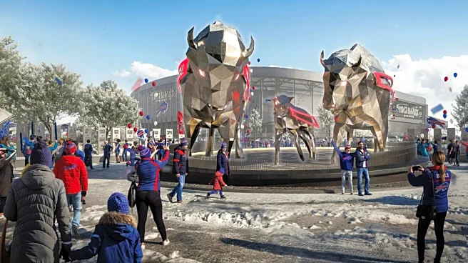 Buffalo Bills unveil renderings of massive bison statues at new stadium