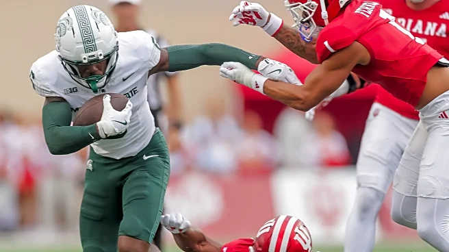 Indiana’s Curt Cignetti chides WR Nick Marsh for wearing gold cleats to practice