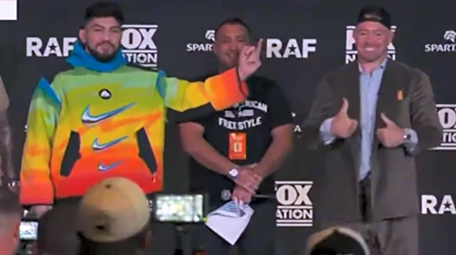 Your mom! Colby Covington and Dillon Danis get physical at RAF07 presser after goofy trash talk | Video