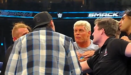 Ass-kicker Cody Rhodes returns to WWE and watches Jelly Roll get RKO’d