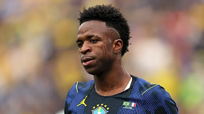 Vinícius Júnior could be in danger of missing Real Madrid’s Champions League clash against Bayern Munich