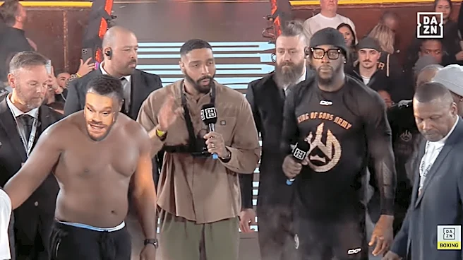 Video: Derek Chisora dons Tyson Fury mask for Deontay Wilder staredown — ‘I know he’s got PTSD’
