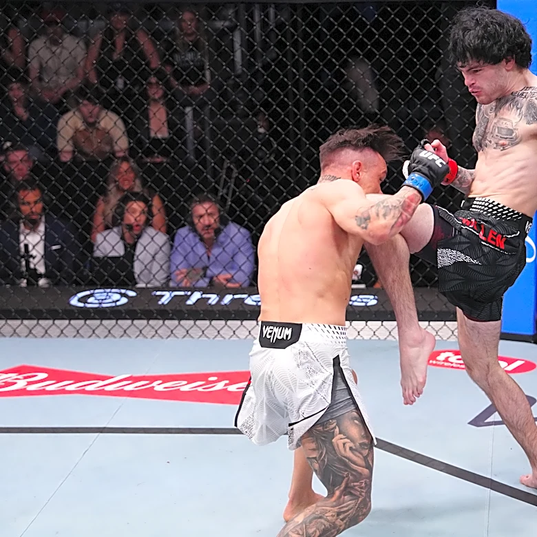 UFC Vegas 115 video: Tommy McMillen finishes Manolo Zecchini with barrage of strikes after chaotic slugfest