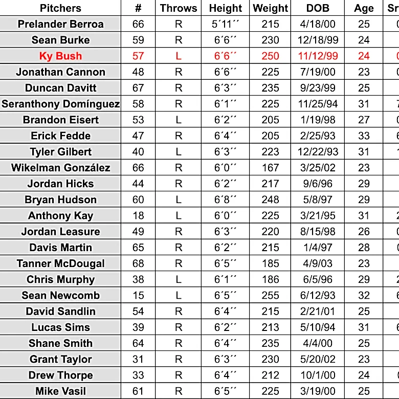 Updated Chicago White Sox roster (2026 edition)