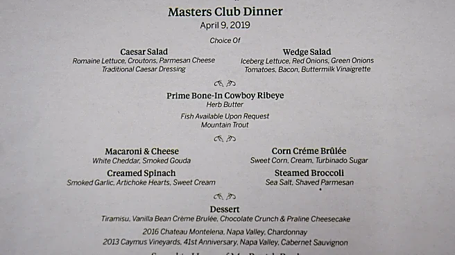 What would be on your Master’s Menu?
