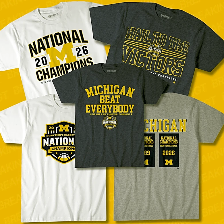 Celebrate Michigan Basketball’s National Championship with 5 elite shirts
