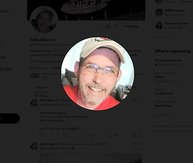 Wishing for peace for Arrowhead Pride’s fearless leader, John Dixon