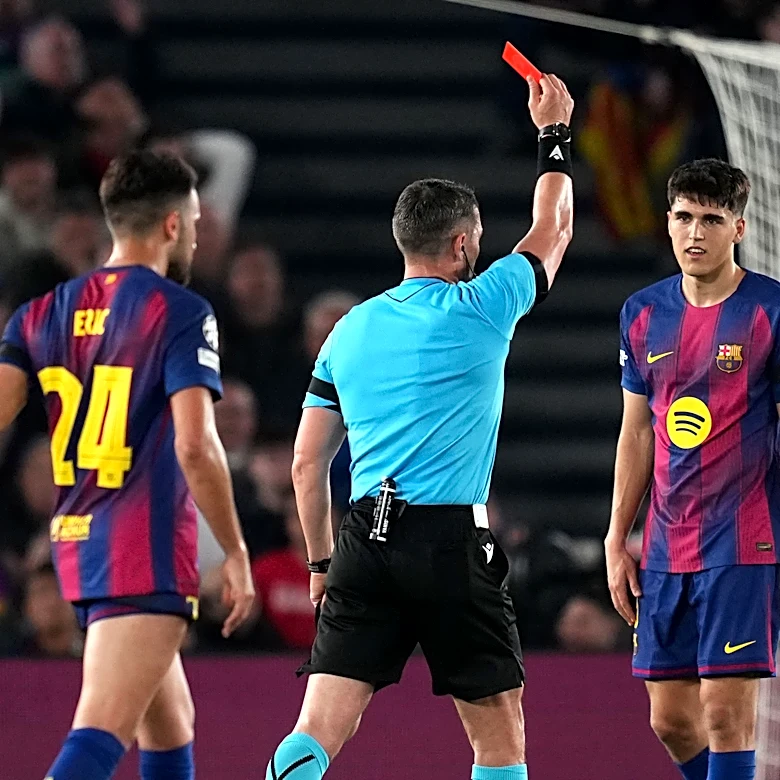 ‘It’s not a red card’ – Thierry Henry says Pau Cubarsi should not have been sent off for Barcelona vs Atletico