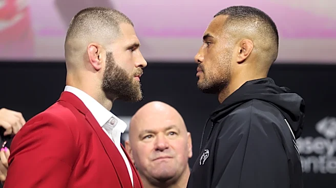 Jiri Prochazka shares intense faceoff with Carlos Ulberg ahead of UFC 327 main event