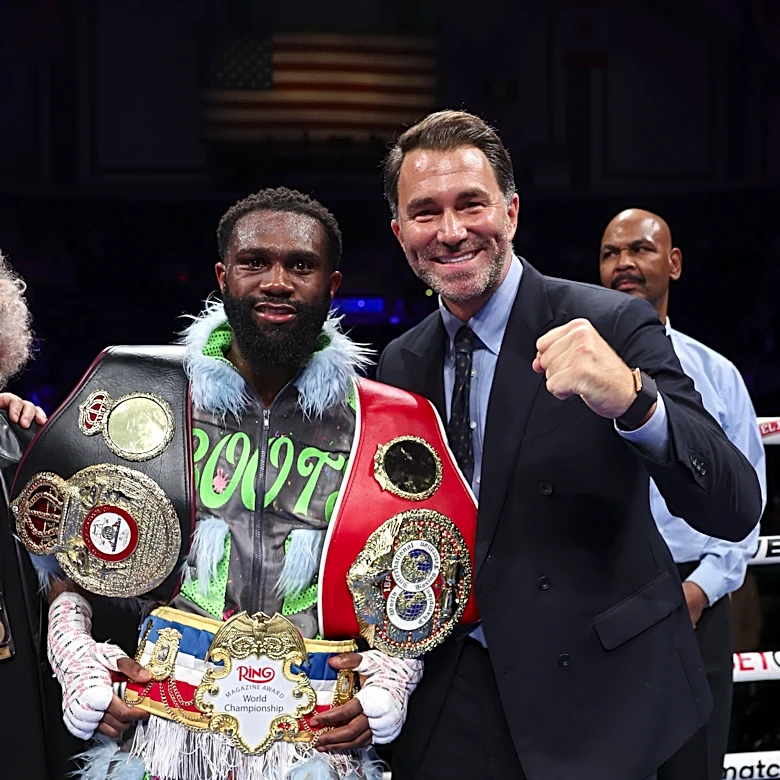 Eddie Hearn compares Zayas vs Boots to Mayweather-Canelo, maps out 154 undisputed chase