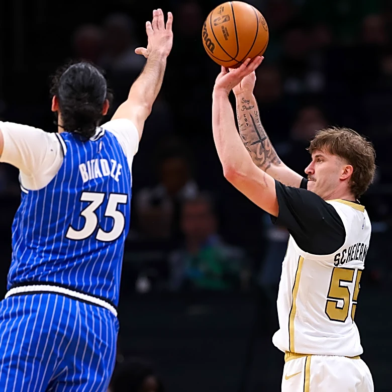 Baylor Scheierman, Ron Harper Jr., Luka Garza power plucky Celtics past Magic, 113-108, in thrilling regular-season finale