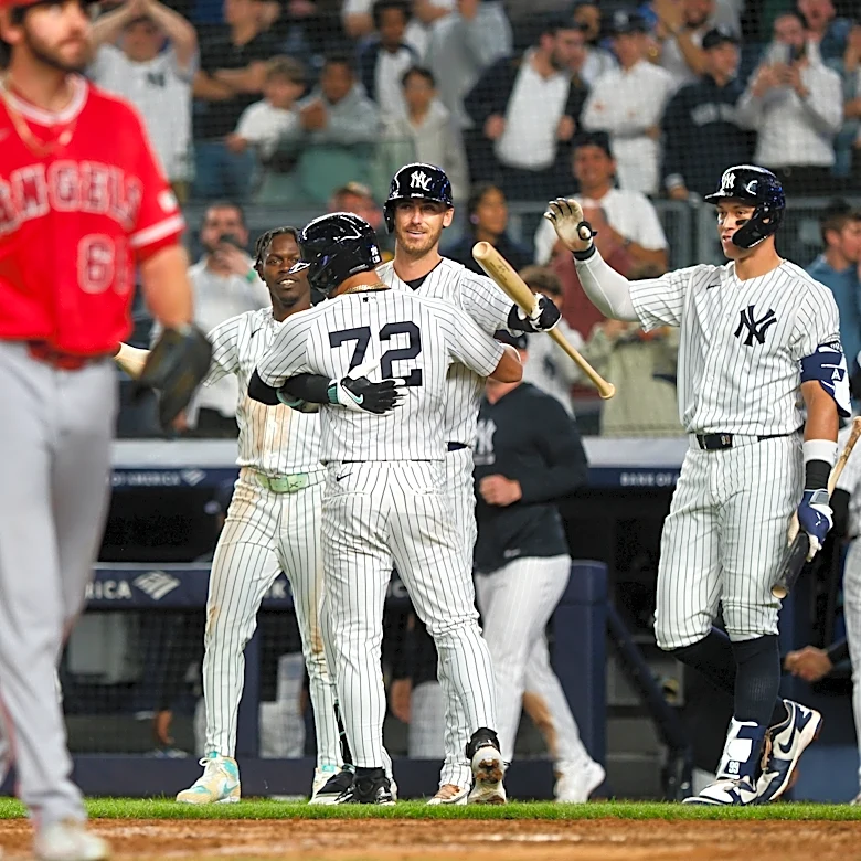 Aaron Judge, Mike Trout trade blows as Yankees walk off Game of the Year contender