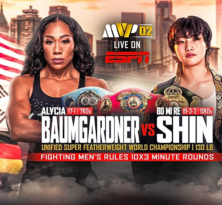 How to watch Alycia Baumgardner vs Bo Mi Re Shin: Start time, streaming and TV, full fight lineup