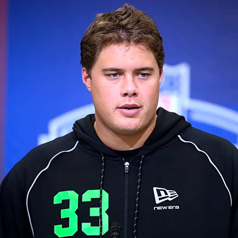 The 49ers hosted an offensive lineman projected to go in the 1st round