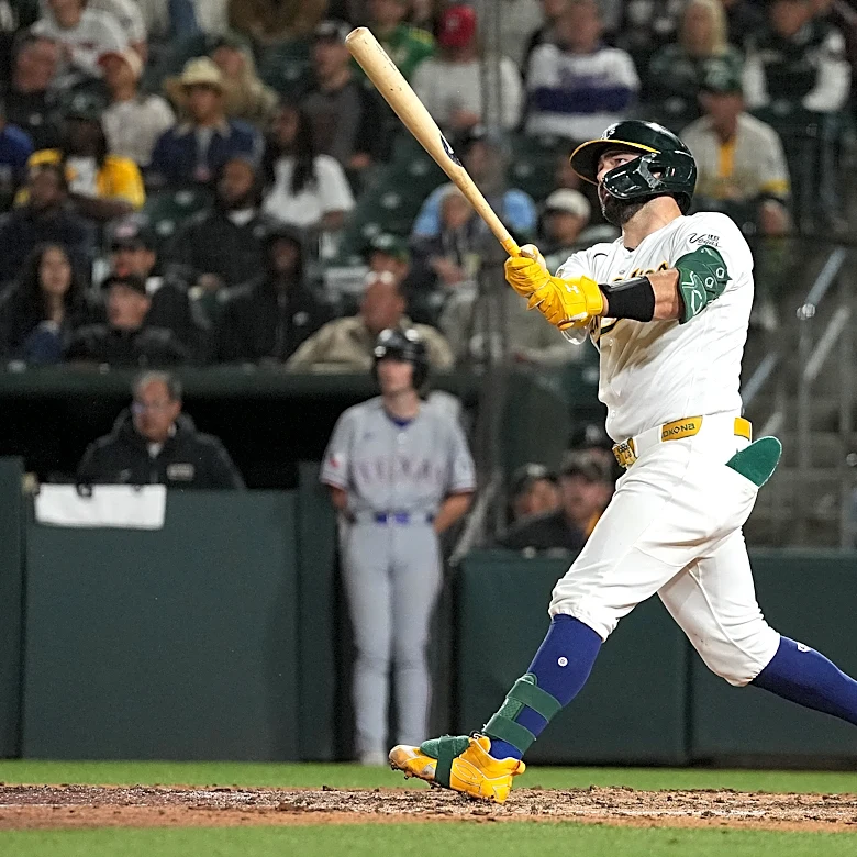 A’s out-hit Rangers in 6-5 victory